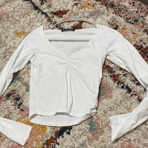 Brandy Melville Cropped Sleeve Top